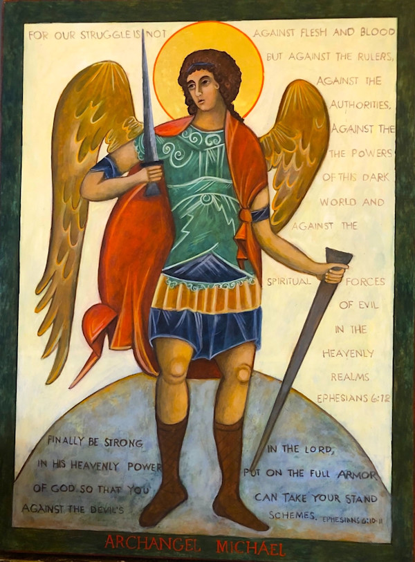 Archangel Michael Warrior by Christine Hales