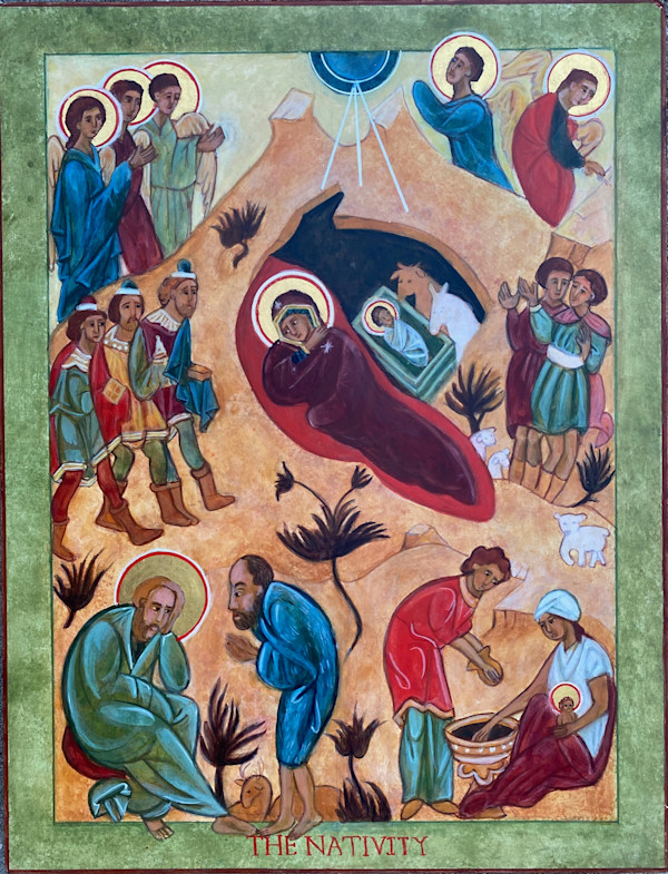 Nativity Icon by Christine Hales