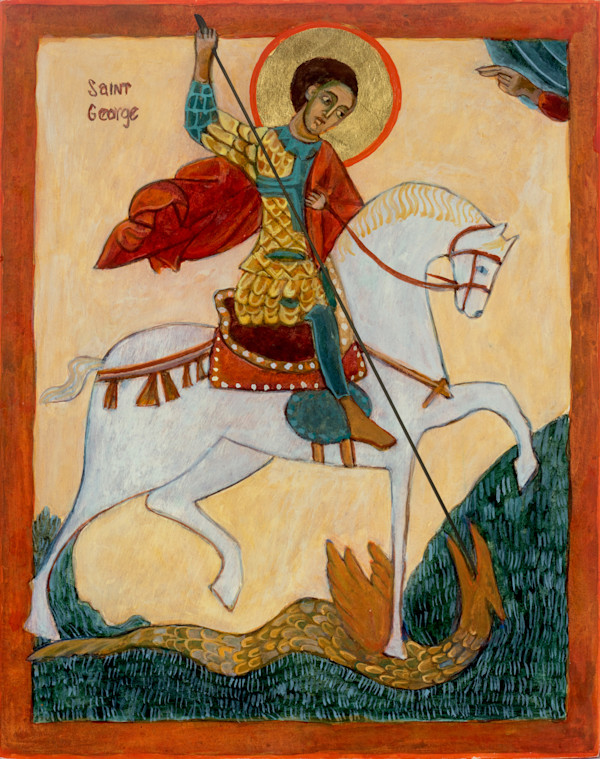 Saint George Icon by Christine Hales
