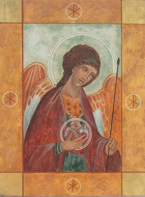 Archangel Michael Icon by Christine Hales