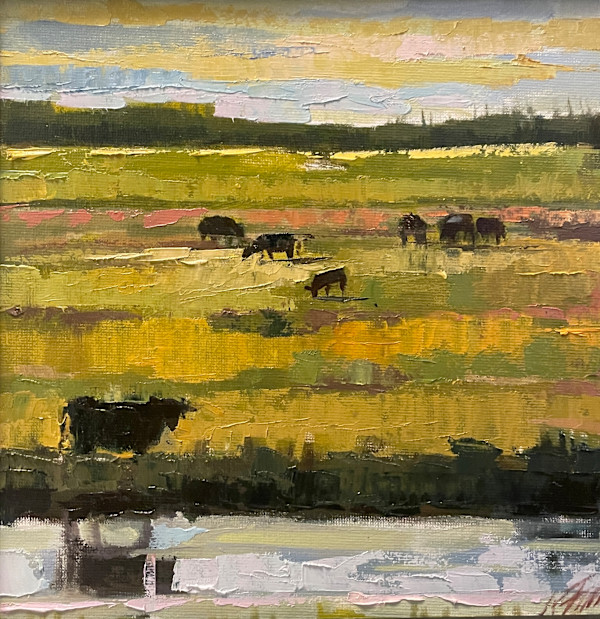 Cows, Sauvie Island by Karen Luke Fildes