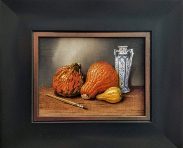 "Gourds 'n' Delft" by Layne van Loo