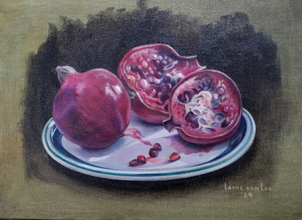 "Ruby Red" Pomegranates by Layne van Loo