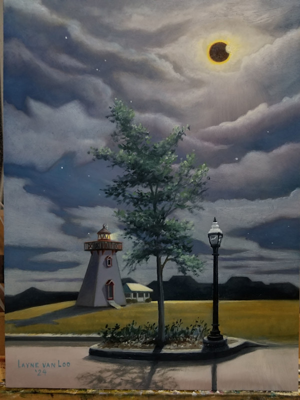 "April's Solar Eclipse" by Layne van Loo