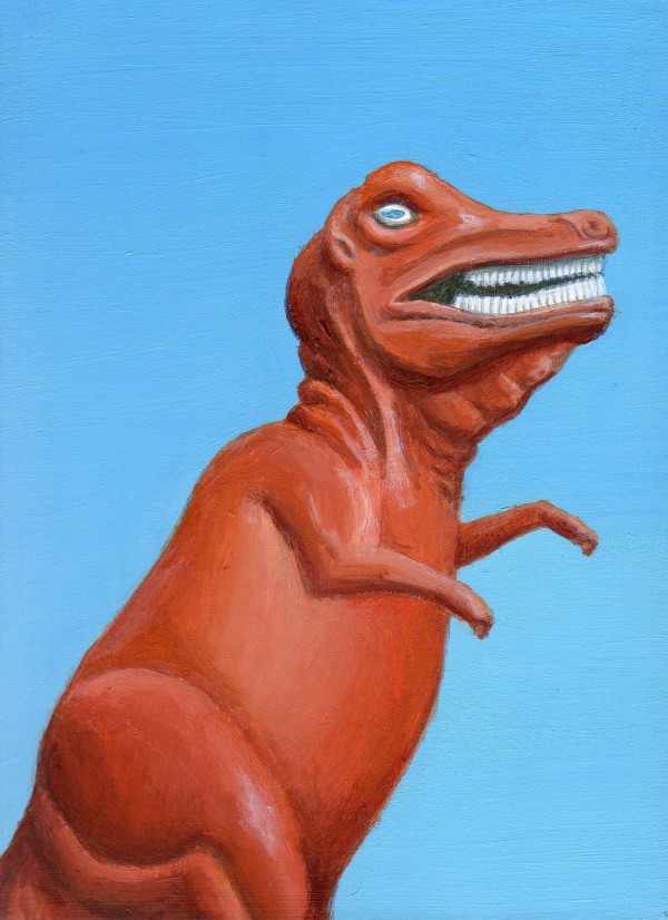 Orange Dinosaur by Debbie Shirley