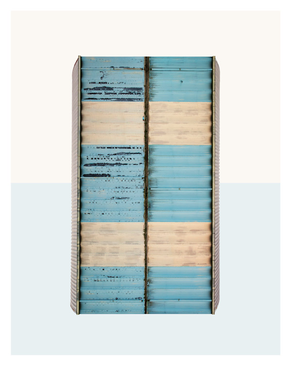 Boswell, Indiana - Large Barn in Stripes - North & South Side by James Gannon, Image 1.