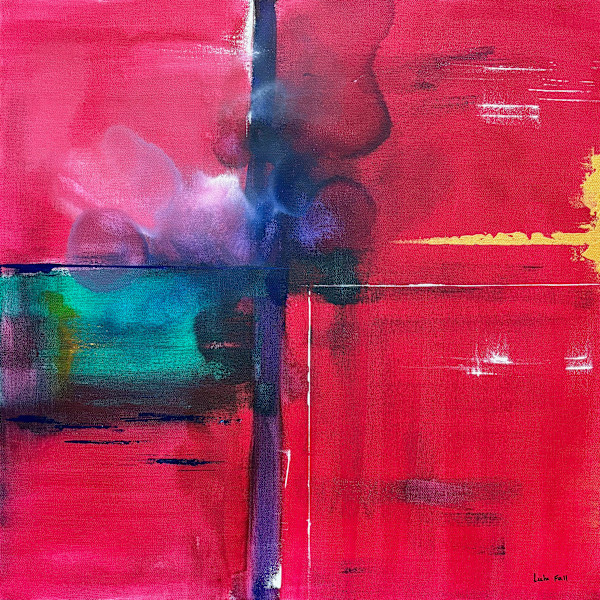 Death of the Old Me, 2024 (24x24) by Lulu Fall