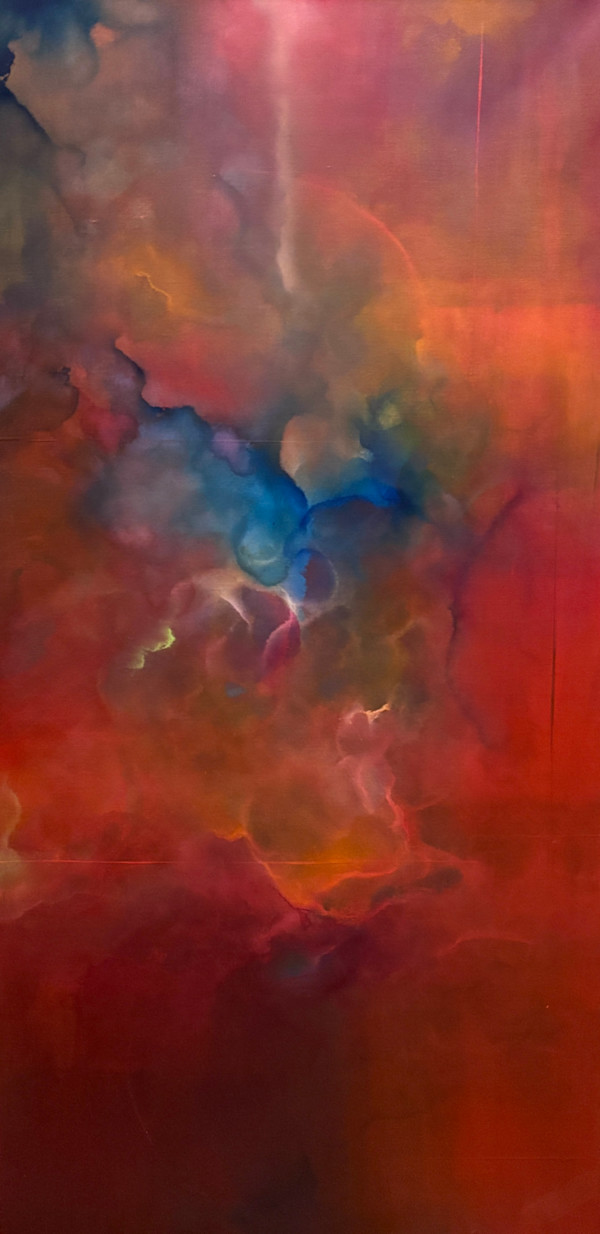 Into The Red, 2025 (24x48) by Lulu Fall