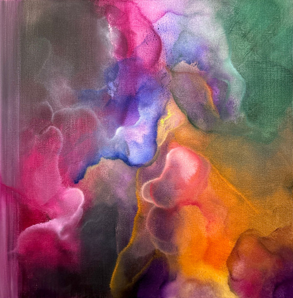 The Deep Deep, 2025 (24x24) by Lulu Fall