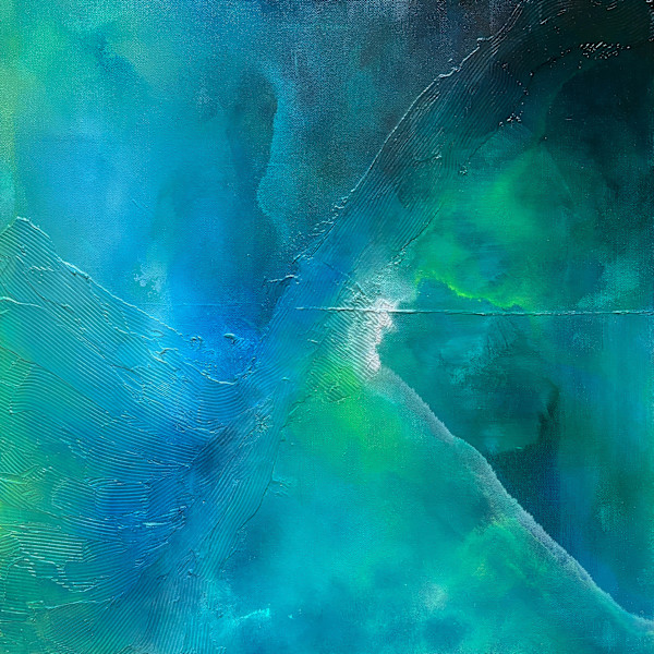 Into The Blue, 20x20 (2025) by Lulu Fall, Image 1.