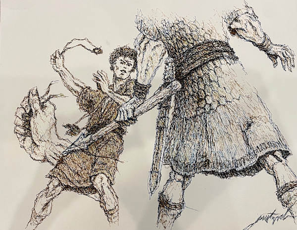 David and Goliath by Larry Prestwich, Image 9.
