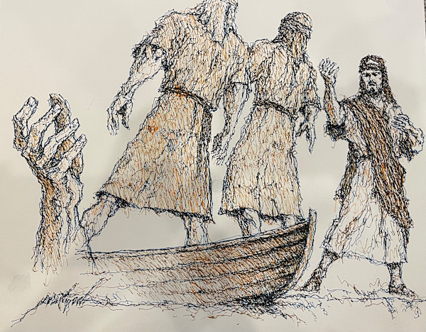 Jesus Said Unto the Fishermen, Come Unto Me by Larry Prestwich, Image 19.