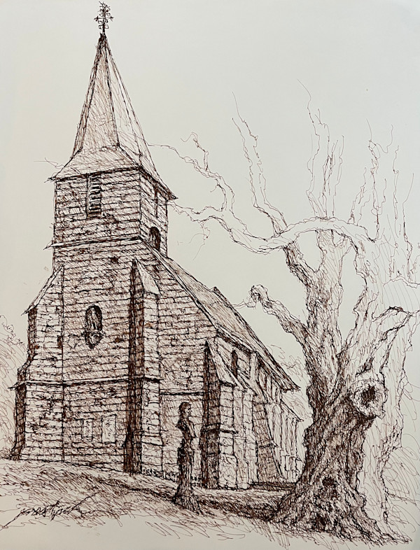 Eglise in Ingouville Le Havre (Study) by Larry Prestwich, Image 10.