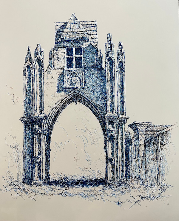 Church Abbey in Troarn, France by Larry Prestwich, Image 9.