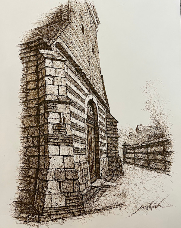 Eglise Facade in the Village of Remuee by Larry Prestwich, Image 5.