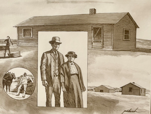 George and Jane on the Farm by Larry Prestwich, Image 2.