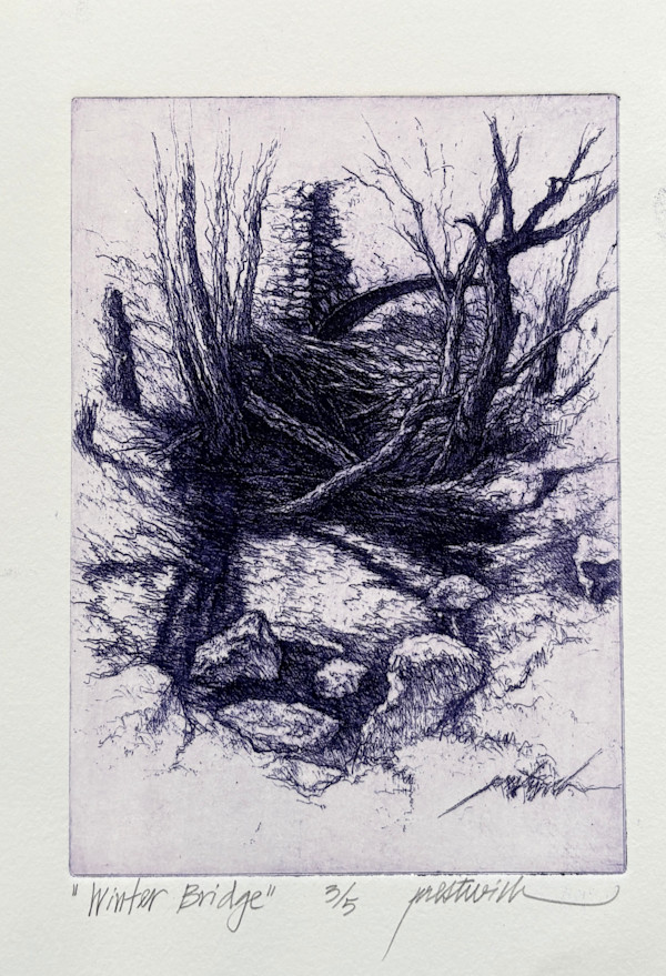 Winter Bridge 3/5 by Larry Prestwich, Image 1.