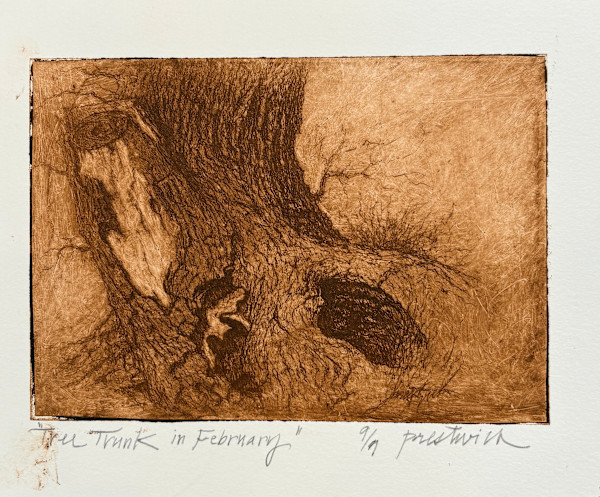 Tree Trunk in February 9/9 by Larry Prestwich, Image 1.