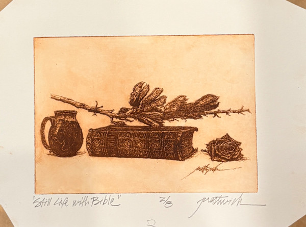 Still Life with Bible 2/8 by Larry Prestwich, Image 1.