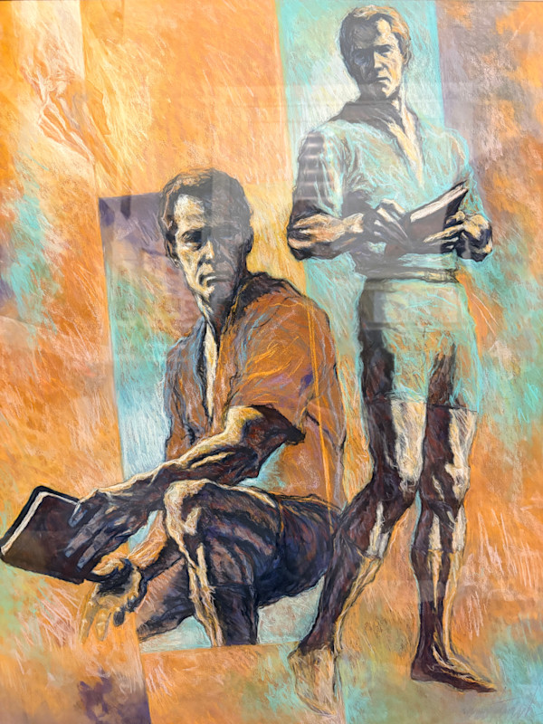 Figurative Composition with Hands and Book by Larry Prestwich, Image 1.
