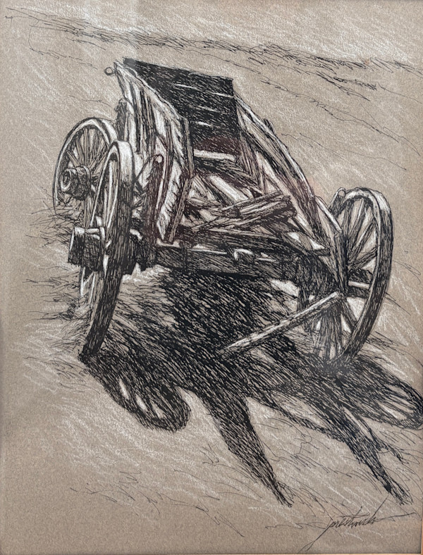 Old Farm Wagon by Larry Prestwich, Image 1.
