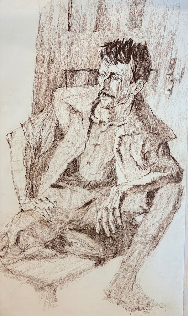 Man Sitting by Larry Prestwich, Image 1.