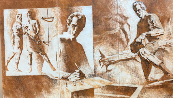 Book of Mormon Triptych by Larry Prestwich, Image 1.