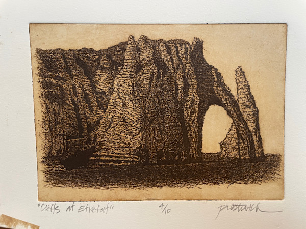 Cliffs at Etretat 4/10 by Larry Prestwich, Image 1.