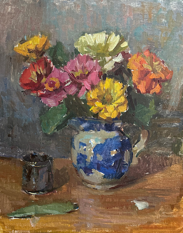 Zinnnias by Patricia Nebbeling