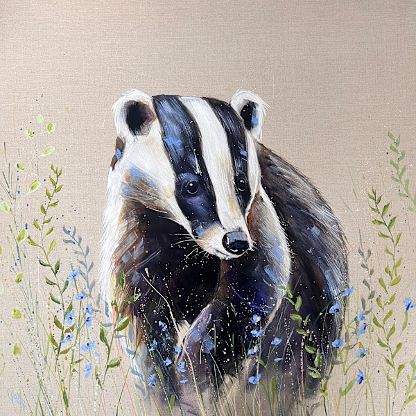 Sapphire Badger commission by Louise Luton