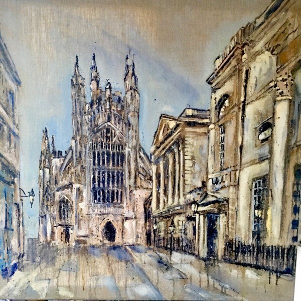 The light after the rain at Bath Abbey by Louise Luton