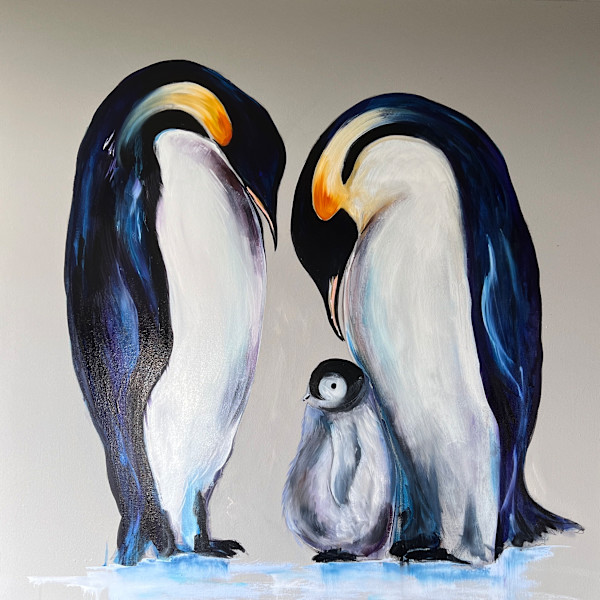 Penguin family by Louise Luton, Image 1.