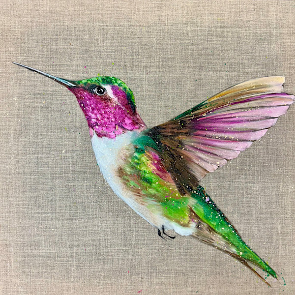 Emerald and pink by Louise Luton