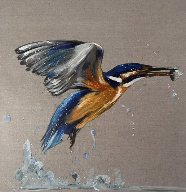 Kingfisher Catch by Louise Luton