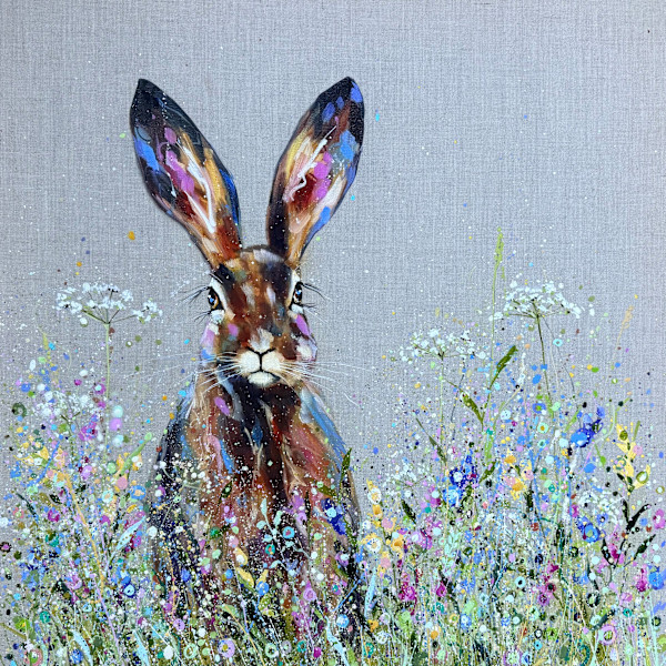Wildflower hare by Louise Luton
