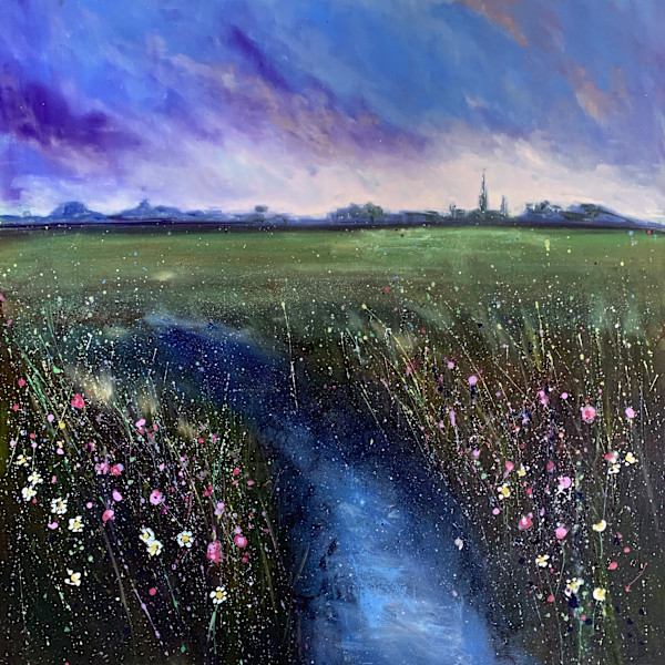 Flowers dance in the meadows by Louise Luton