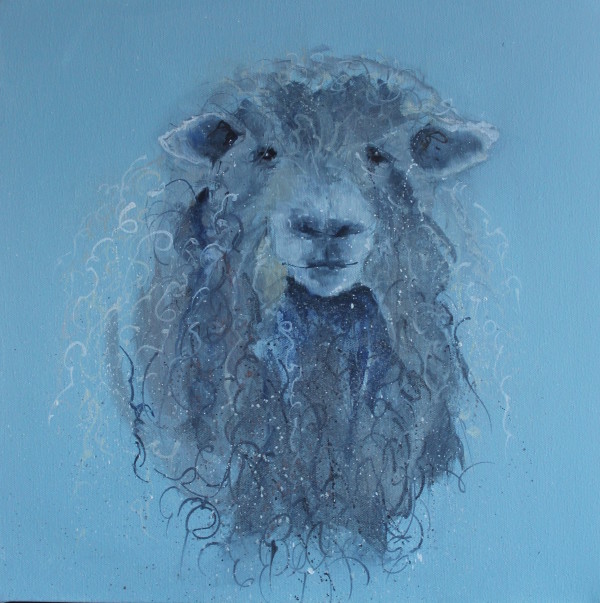 Looking at ewe (blue sheep) by Louise Luton