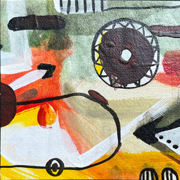 Tiny Chocolate Circle by Virginia Dixon