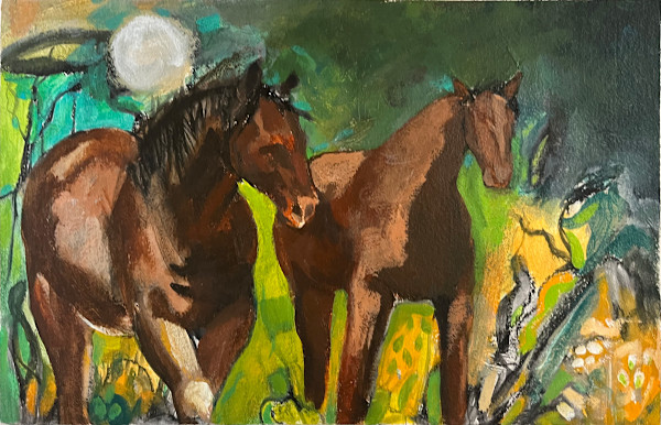 Two and The Moon by Virginia Dixon