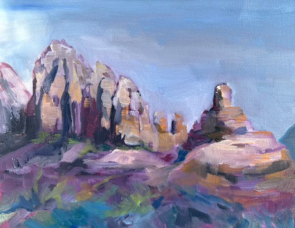 Sunny Day - Sedona Plein Air by Rachel Houlihan