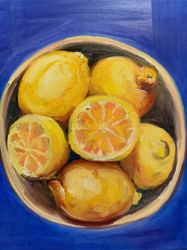 Bowl of Lemons by Rachel Houlihan