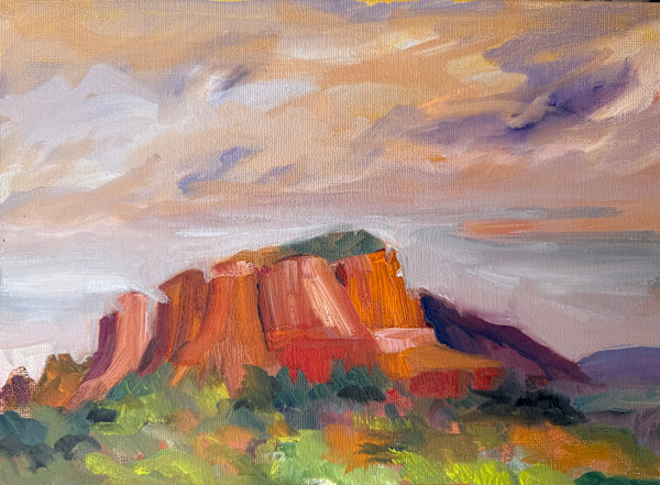 Sedona Plein Air - Bell Rock by Rachel Houlihan