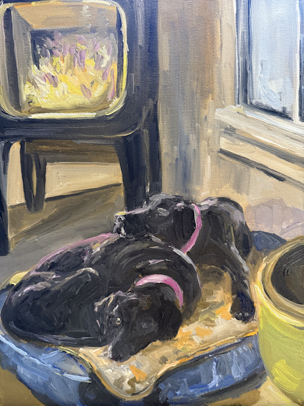 Winter Time with the Dogs by Rachel Houlihan