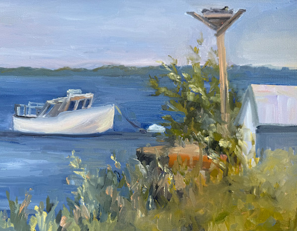 Osprey Nest at Rockport Boatyard by Rachel Houlihan