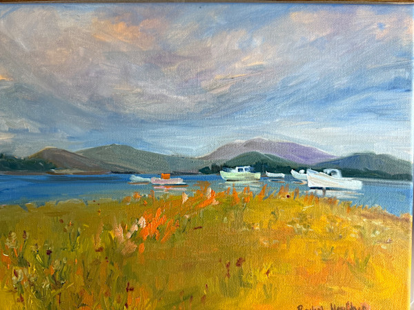 5 Boats on Cranberry Island by Rachel Houlihan