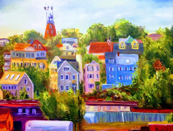 Munjoy Hill on a Summer Day by Rachel Houlihan