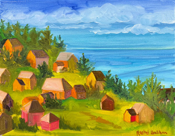 Monhegan Hill Side by Rachel Houlihan