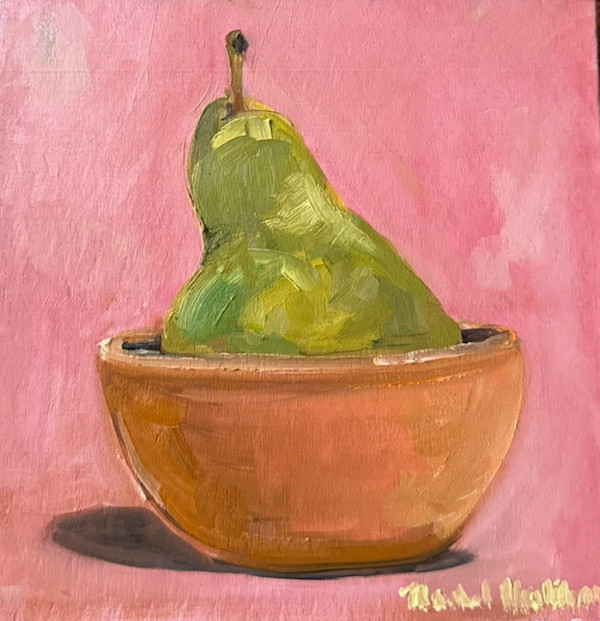 Pear in a Bowl by Rachel Houlihan