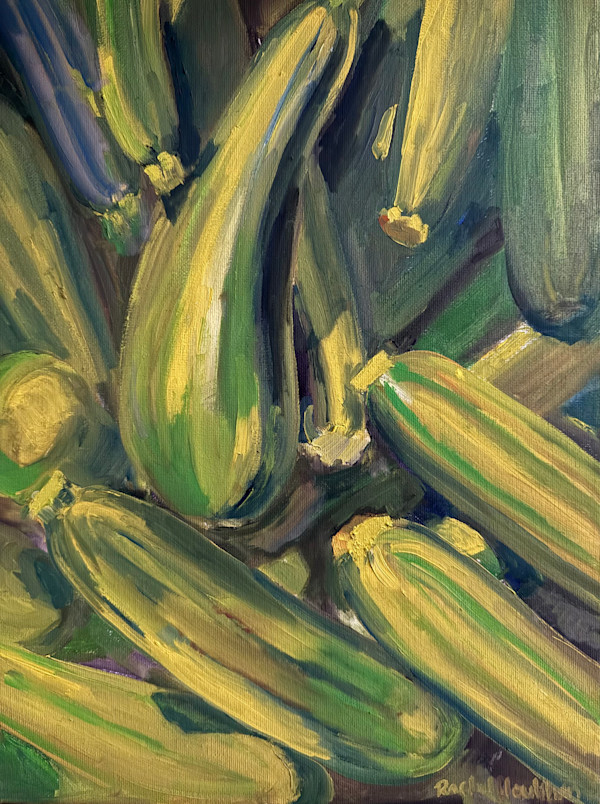 Pile of Zucchini by Rachel Houlihan