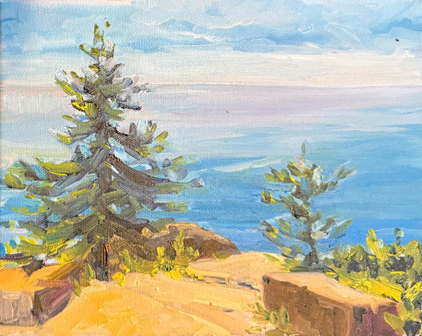 Two Trees at Schoodic Point by Rachel Houlihan, Image 1.